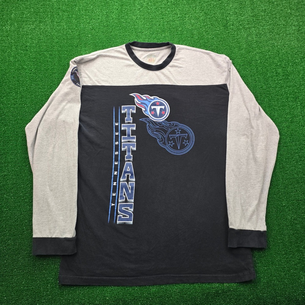 Tennessee Titans Tshirt Mens 2XL Long Sleeve Graphic Tee NFL Football Patch